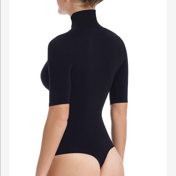 Commando Black Short Sleeve Bodysuit Turtleneck OS - Picture 5 of 12